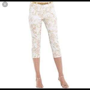 NWOT Chaps White Denim Capris